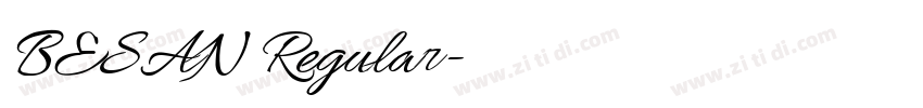 BESAN Regular字体转换 BESAN Regular字体转换
